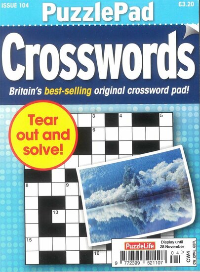 Puzzlelife Puzzlepad Crossword Magazine